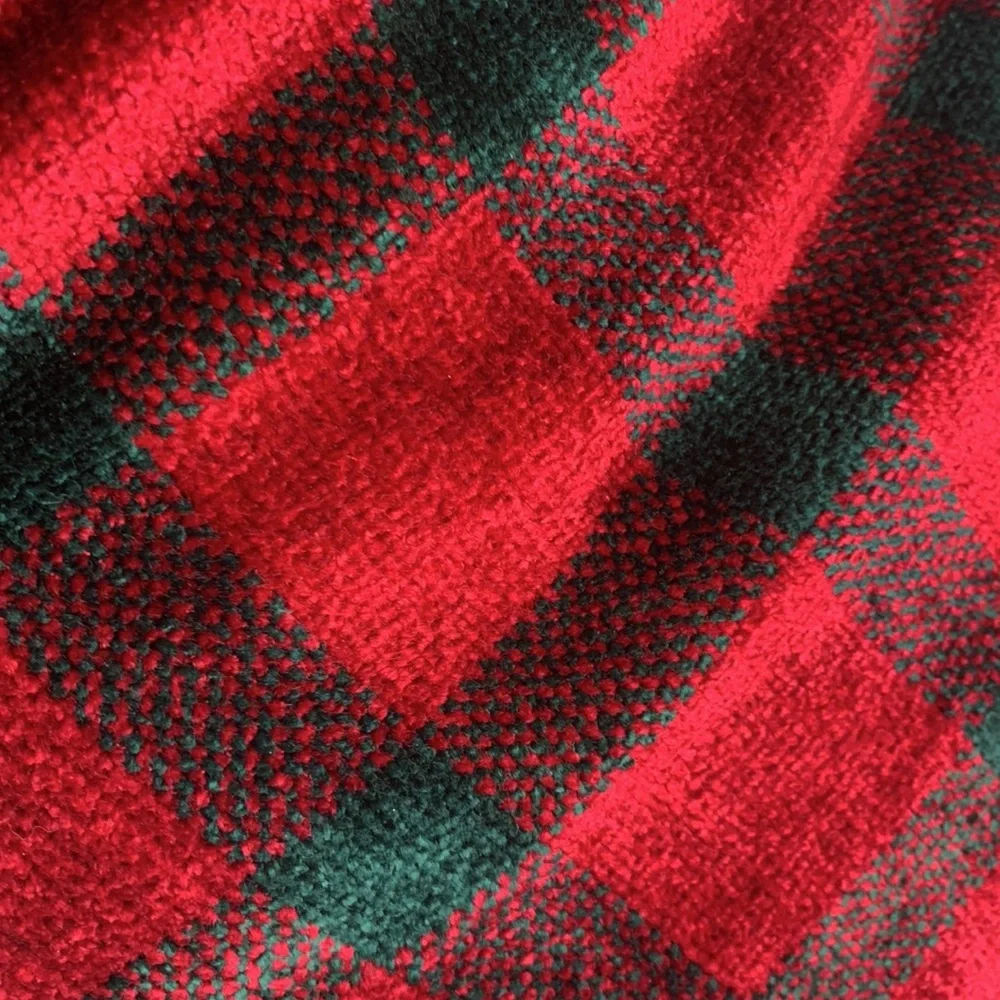 Christmas fringed pillow 18x12 very soft
